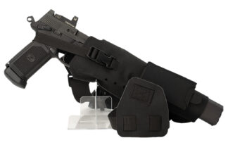 Cole-tac VWX101 Varmint Wrangler XL Pistol Holder Chest Black Right Hand