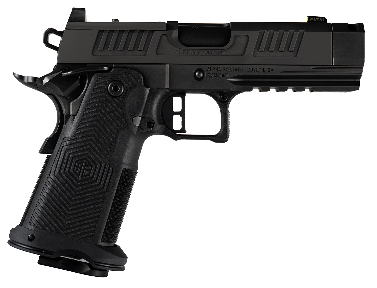 ALPHA FOXTROT AF1911 Romulus 9mm 3.5 in 20+1 Black Polished DLC