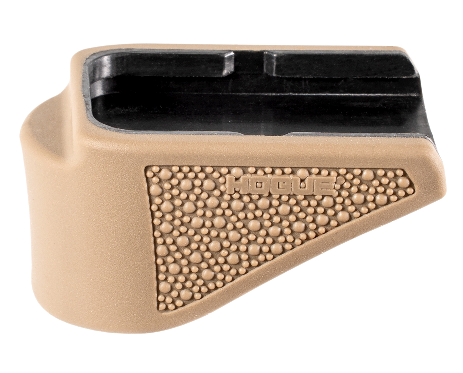 Hogue 18623 Grip Extension Base Pad, FDE Overmolded TPE, for Glock 26 9mm Gen 4 10-Round Magazines