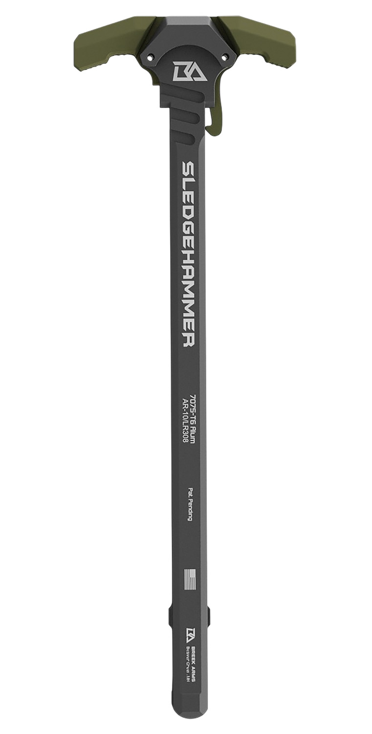 BREEK Sledgehammer Charging Handle for AR-10 / LR-308, OD Green 7075-T6 Aluminum