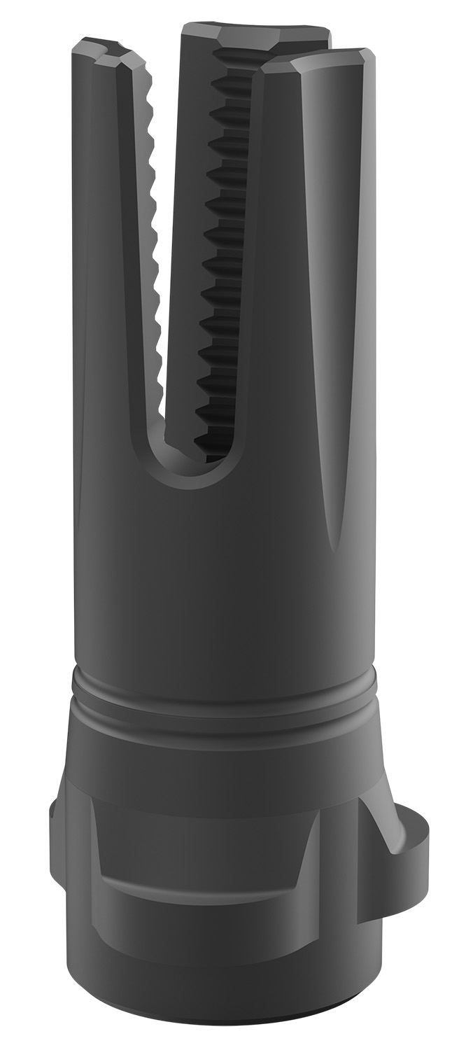 BREEK Scorch 3-Prong Flash Hider .30 Cal, Matte, Black Nitride Steel, 5/8x24