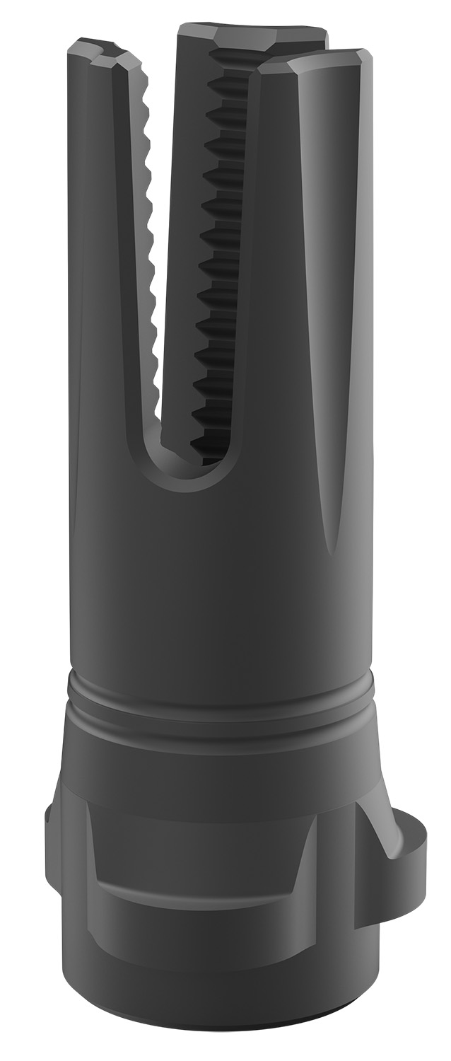 BREEK Scorch 3-Prong Flash Hider 9mm 1/2x28 for Breek-LOK 3QD Black Nitride Steel