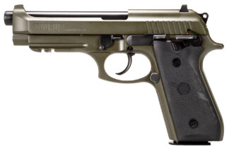 Taurus PT92 9mm DA/SA Semi-Auto Pistol, 5 in Barrel, 17+1 Rounds, OD Green