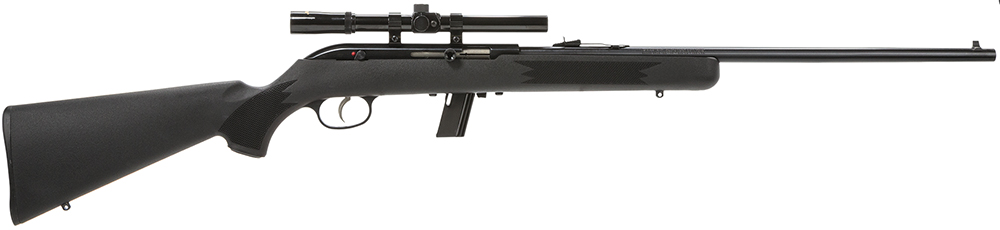 Savage 64 FXP .22 LR Semi-Auto Rifle, 21 in Barrel, 10+1 Rounds, Blued/Matte Black