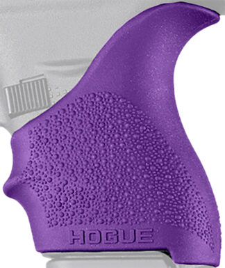 Hogue HandAll Beavertail Grip Sleeve, Textured Purple Rubber for Glock 42/43