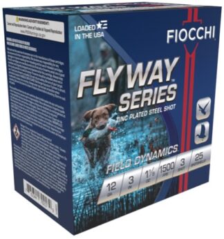 Fiocchi Flyway Steel 12 Gauge 3 in 1 1/8 oz #3 Shot 25 Rounds