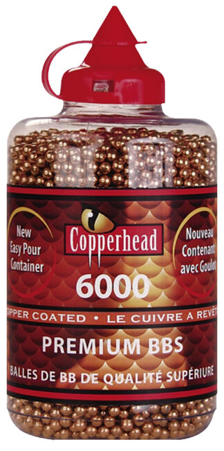 Crosman Copperhead .177 Copper-Coated Steel BBs, 6000 Per Bottle