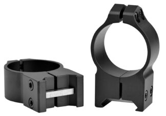 Warne 215M Maxima Fixed 30mm High Matte Black Scope Rings (0 MOA)