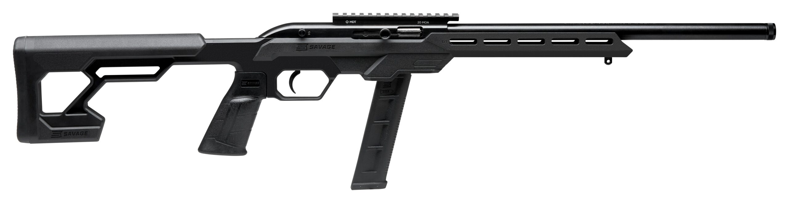 Savage 64 Precision .22 LR Semi-Auto Rifle, 16.5 in Matte Black Barrel
