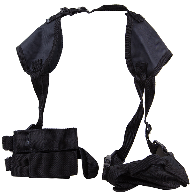 Bulldog WSHD8 Deluxe Shoulder Harness Ambidextrous, Black Nylon, 3.5-5 in Barrels
