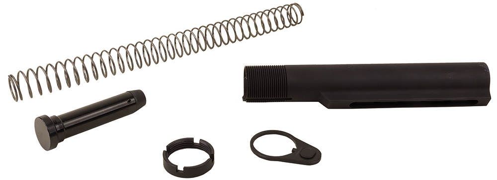 Advanced Technology A5101050 Commercial Buffer Tube Assembly AR-15 6-Position 1.17 in 6061-T6 Black Anodized