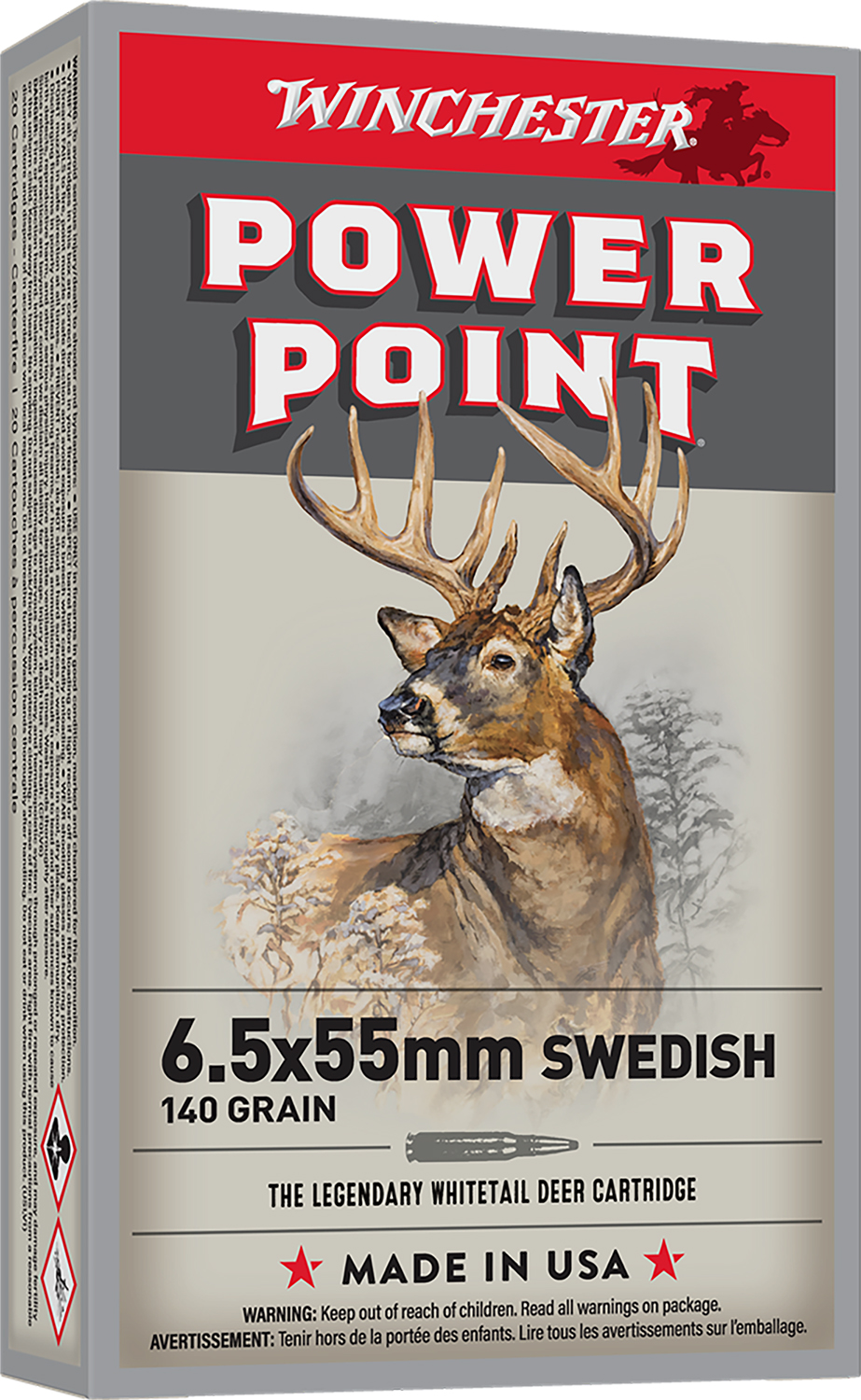 Winchester Super-X 6.5x55 Swedish 140 Grain Power-Point 20 Rounds