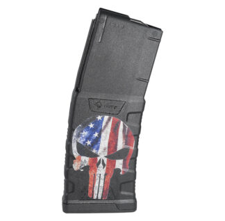 Mission First Tactical Extreme Duty Polymer Magazine, AR-15, 5.56/223, 30 Rounds, American Punisher
