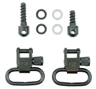 GrovTec GTSW23 Wood Screw Fore End Locking Swivel Set for Rifles (1 in) Black Oxide Steel