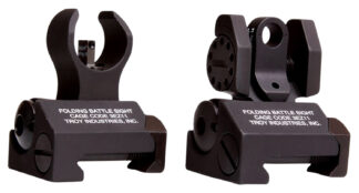 TROY BattleSight Micro Sight Set HK-Style Front and Round Rear, Black Finish