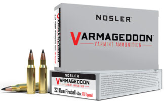 Nosler Varmageddon 221 Rem Fireball 40 gr Flat Base Tipped 20 Rounds