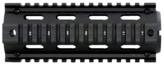 Aim Sports MT021 M4 Handguard 6" Carbine Style Made of Aluminum with Black Anodized Finish & Quad Rail