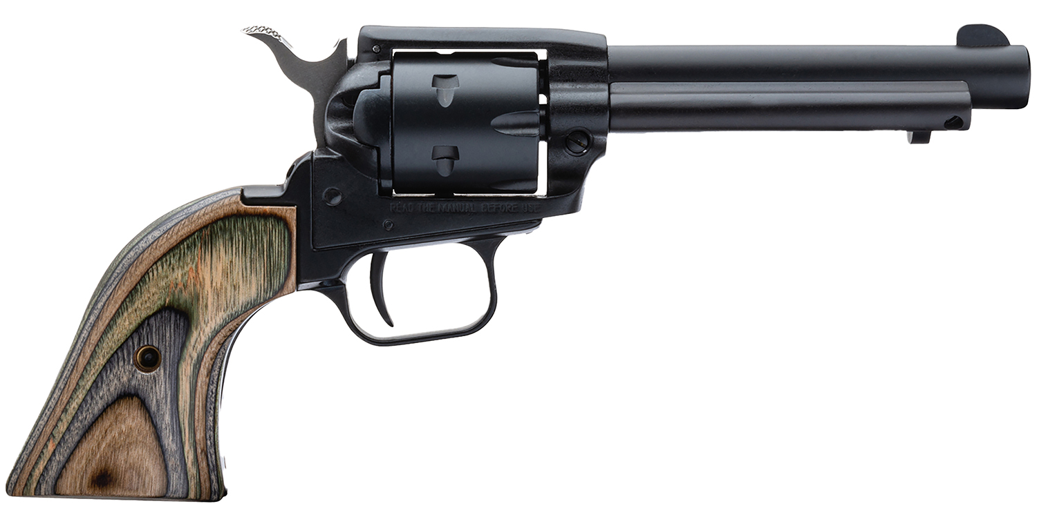 Heritage Arms Rough Rider .22 LR/.22 Magnum Single Action Revolver, 4.75 in, 6 Rounds, Black Satin