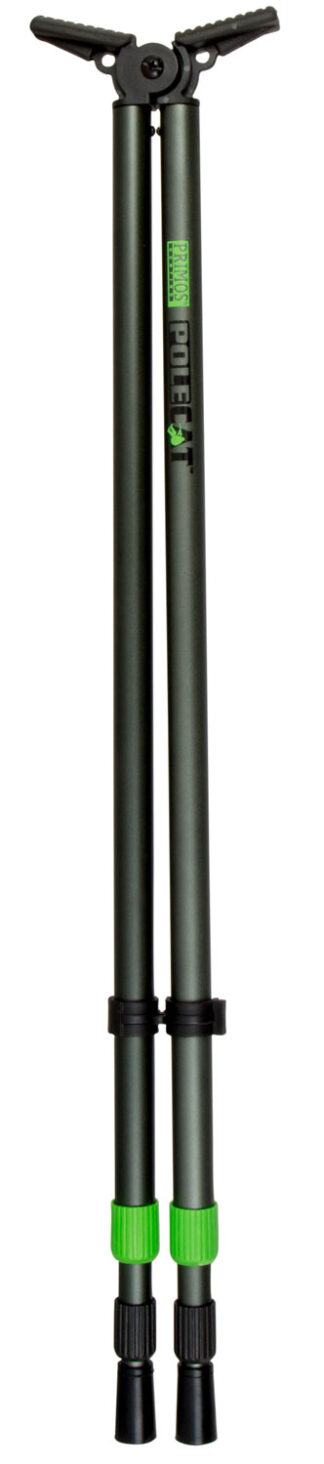 Primos Pole Cat Shooting Stick Tall Bipod, Black Tempered Aluminum