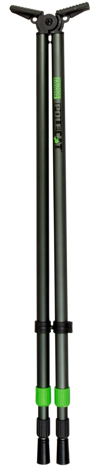 Primos Pole Cat Shooting Stick Tall Bipod, Black Tempered Aluminum