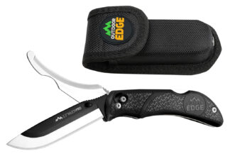 Outdoor Edge RazorPro RO10C Double Blade Folder Knife, 3.50 in 420J2 SS Blade, Black