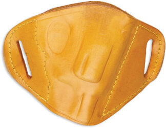 Bulldog Cases MLTRS Molded Belt Slide Leather Holster, Tan, Right Hand, Small Revolver/J-Frame