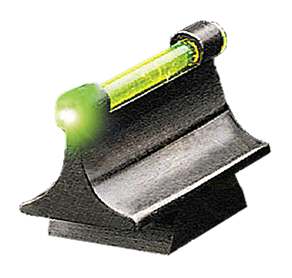 TruGlo TG95450RG 3/8" Dovetail Front Sight, 0.450" Green Ramp, Black, Fiber 0.060"
