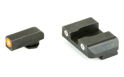 Ameriglo GL241 Pro-Glo Custom 3-Dot Glock Green Tritium/Orange Front White Rear Sight Set