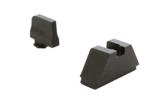 AmeriGlo GL470 Optic-Compatible Suppressor Height Sight Set for Glock MOS, Flat Black