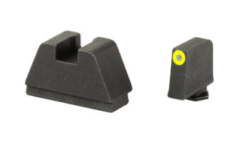 Ameriglo GL691 3XL Tall Optic-Compatible Sights, Green Tritium, Black Rear