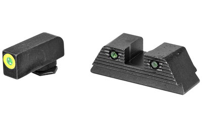 AmeriGlo Trooper GL821 Green Tritium Night Sight Set for Glock Gen5 17/19/19X/26/45