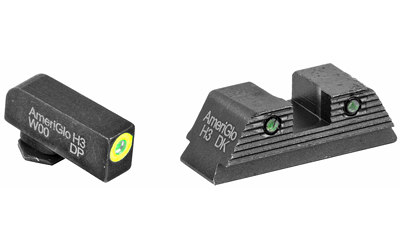 AmeriGlo Trooper GL821 Green Tritium Night Sight Set for Glock Gen5 17/19/19X/26/45