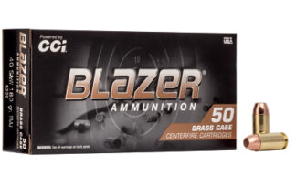 CCI Blazer Brass .40 S&W 180 gr FMJ 50-Round Box