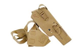 Cole-TAC Varmint Wrangler Suppressed .22 Chest Holster, Right-Hand, Coyote Brown (VW112)