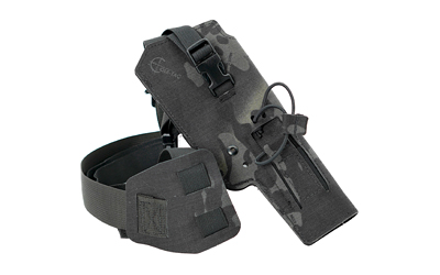Cole-TAC Varmint Wrangler Suppressed .22 Chest Holster, Right Hand, MultiCam Black