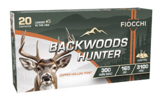 Fiocchi Backwoods Hunter .300 Winchester Magnum 165 gr Copper Hollow Point (20 Rounds)