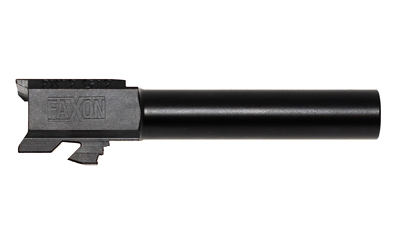Faxon Duty Series 9mm Glock 19 Barrel, 4.02 in, 1:10 Twist, Black Nitride