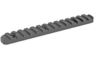 GrovTec 6 Inch 15 Slot M-Lok Picatinny Rail, Type III Black Anodized Aluminum