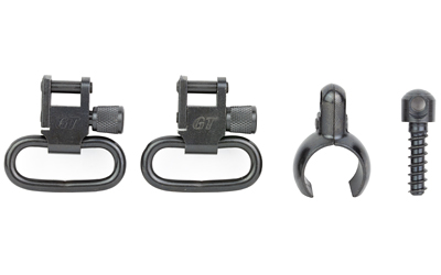 GrovTec GTSW43 2-Piece Barrel Band Swivel Set, Black Oxide, .630-.675 Tube