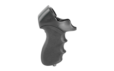 Hogue OverMolded Tamer Pistol Grip for Mossberg 500/590, Black Rubber