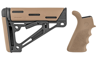 Hogue AR-15 6-Position OverMolded Collapsible Stock Kit, Flat Dark Earth
