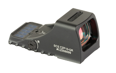 Holosun SCS-P10-GR 1x Solar Red Dot Sight, 2 MOA Green Dot, Multi-Reticle