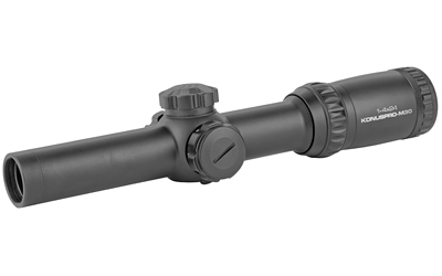 Konus KonusPro M30 1-4x24 Dual Illuminated Blue/Red Circle Dot Matte Black 30mm Tube