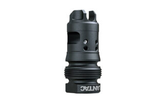 Lantac Dragon 9mm Muzzle Brake, 1/2x28, Dead Air XENO HUB, QPQ Black