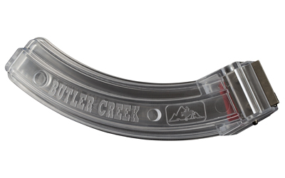 Butler Creek 10/22 .22 LR 25-Round Polymer Magazine with Stainless Steel Feed Lips (Clear)