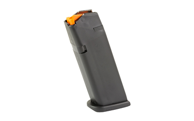 Glock G20 10mm 10-Round Magazine with Orange Follower, Black Polymer