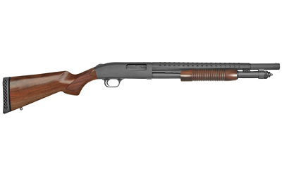 Mossberg 590 Retrograde Pump Action 12 Gauge 18.5 in Matte Blued Walnut