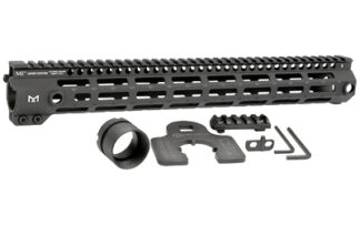 Midwest Industries Gen 4 M-Series M-LOK Handguard 15 in, Black Hardcoat Anodized