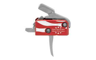 Rise Armament Patriot Trigger 3.5 lb Single-Stage Flat Trigger, Red Finish