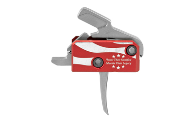 Rise Armament Patriot Trigger 3.5 lb Single-Stage Flat Trigger, Red Finish